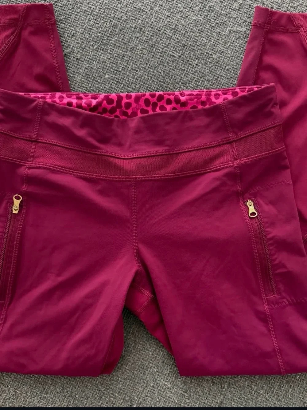 lululemon athletica Deep Pink Performance Zip Pocket Shorts